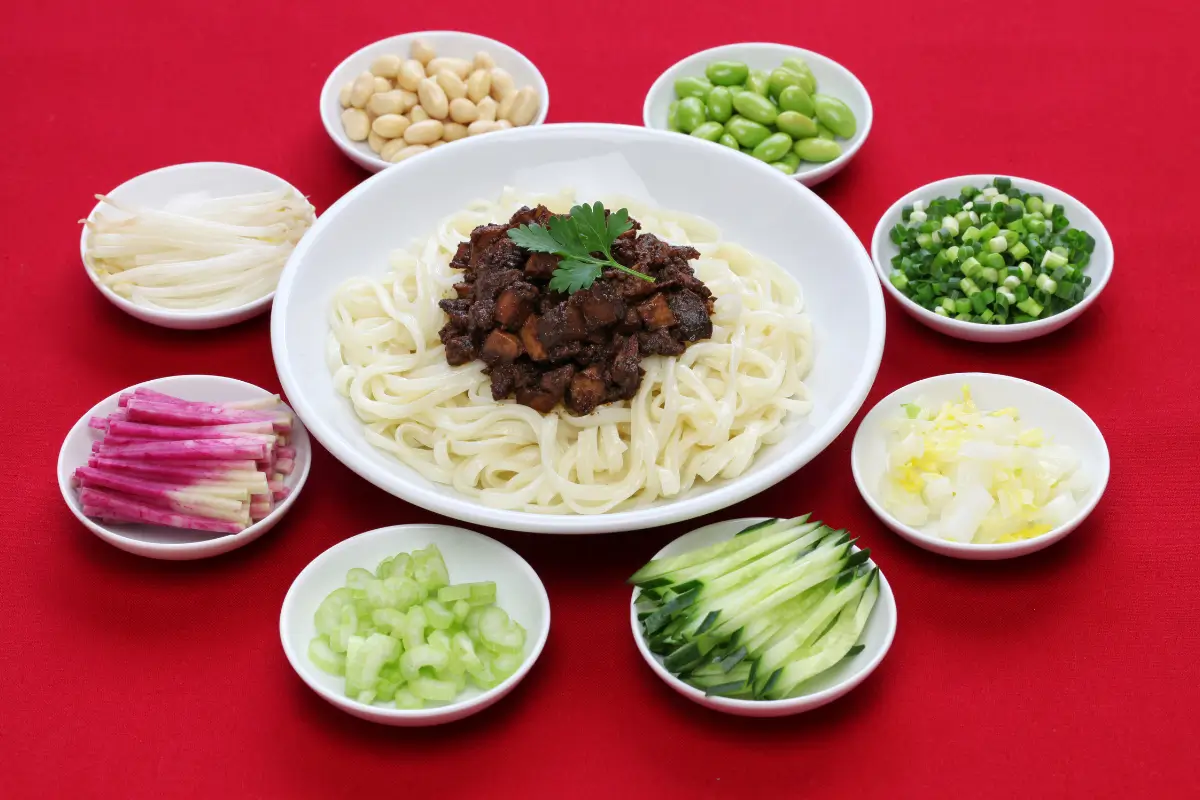 Zha Jiang Mian (Beijing Noodles with Soybean Paste)