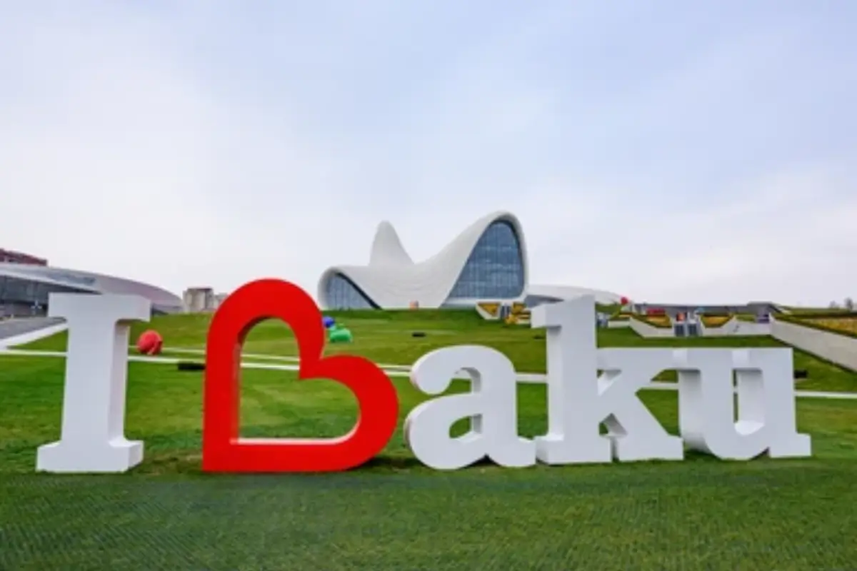 I Love Baku Sign