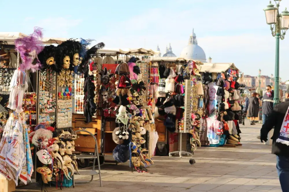 Interesting souvenirs for sale near the San Marco Square