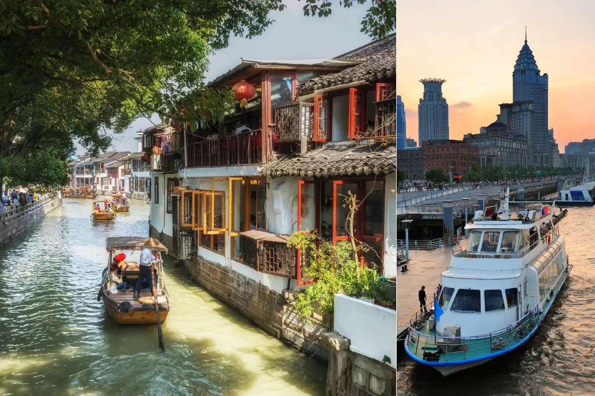 Zhujiajiao Water Village & Huangpu River Cruise