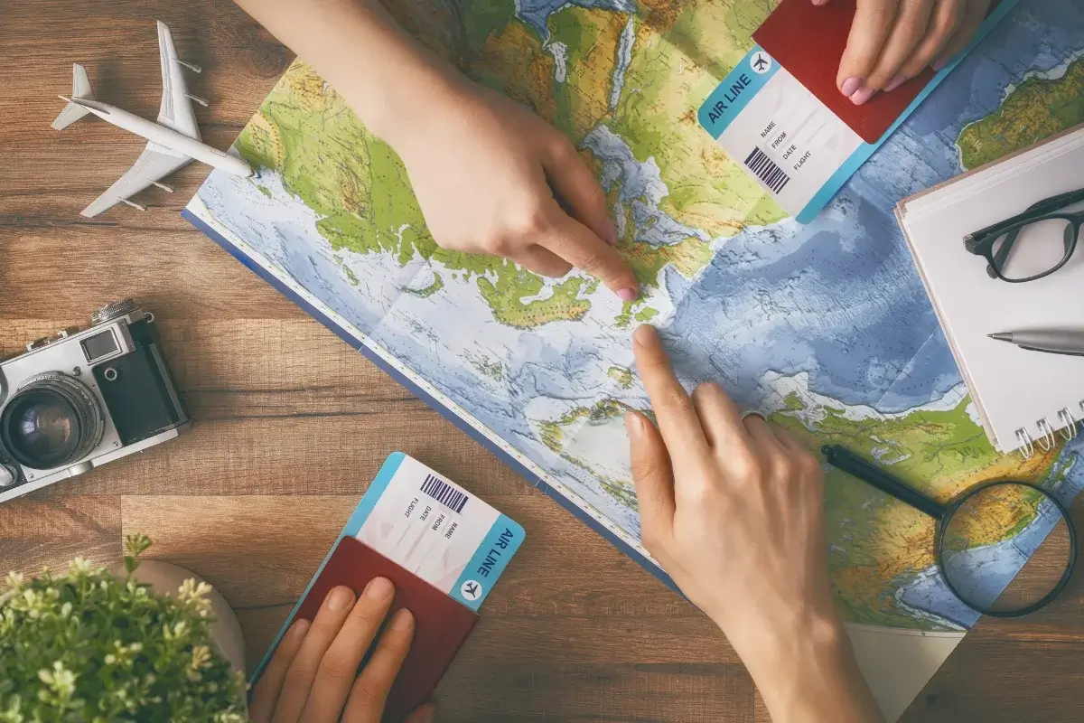 Passport money travel documents