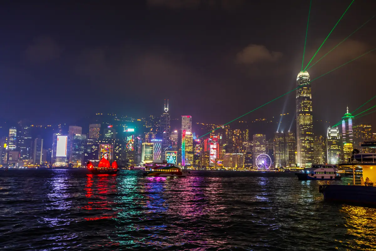 Symphony of Lights Show - Victoria Harbour