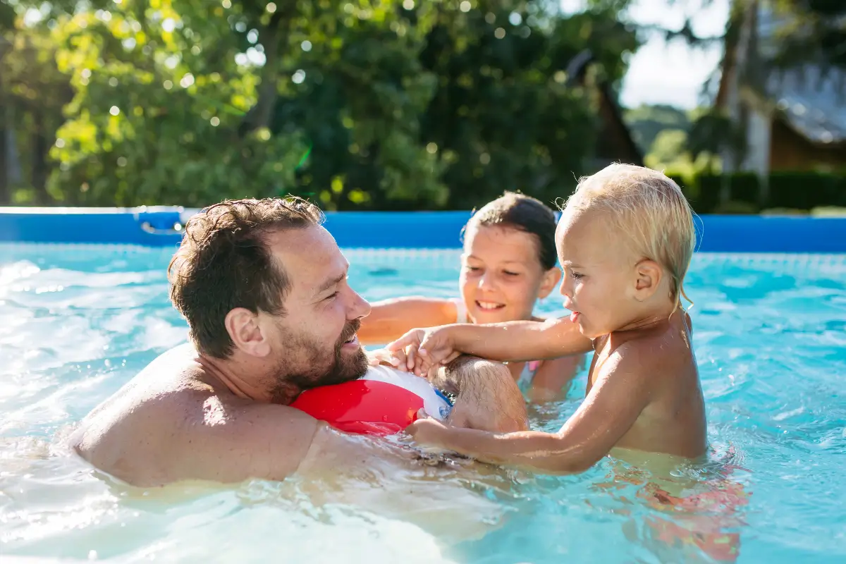 kids swimming pool happy staycation