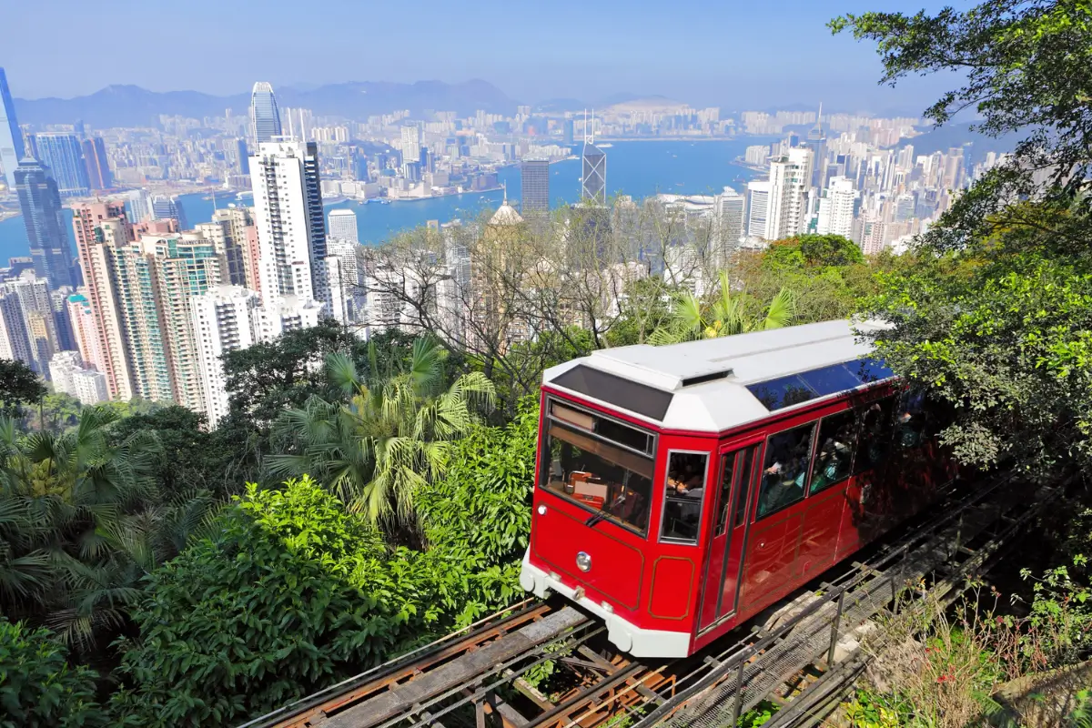 Tram Ride to Victoria Peak