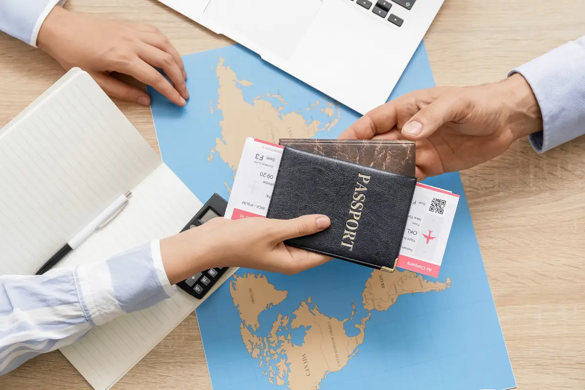 tourist passport visa documents airport