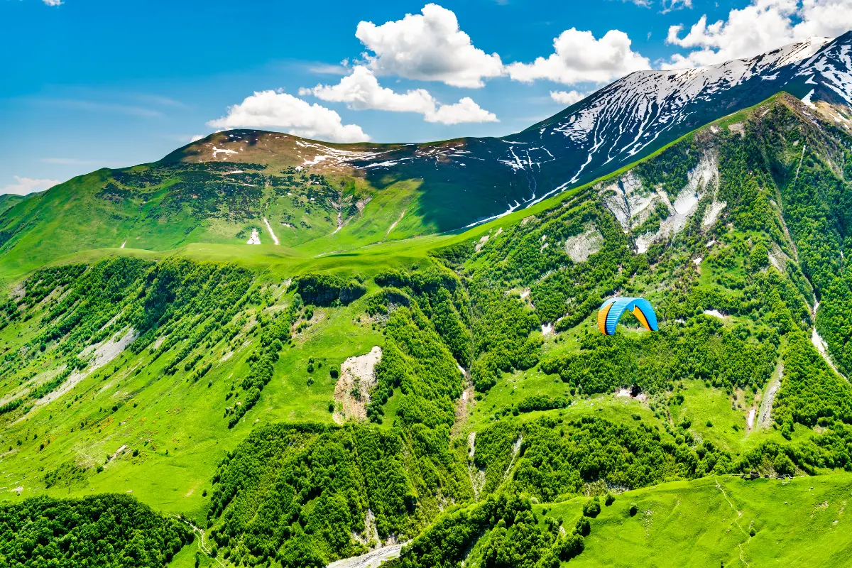 Caucasus Mountains at Gudauri, Georgia