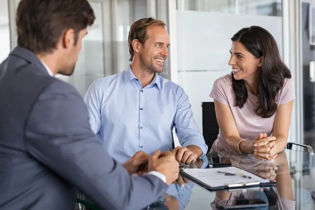Travel advisor helping customer booking