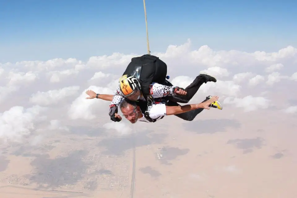 Skydive Tandem Over The Desert
