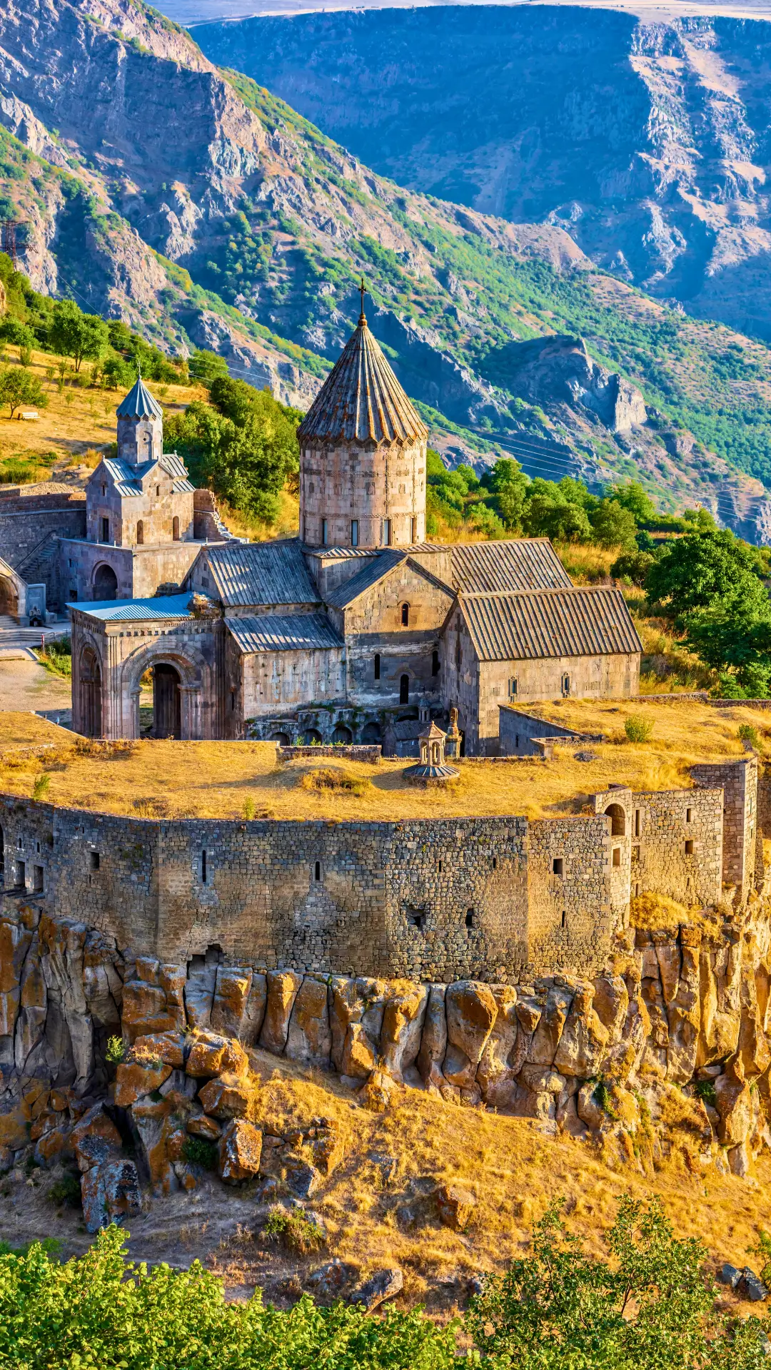 Historic monasteries and mountain landscapes in Armenia