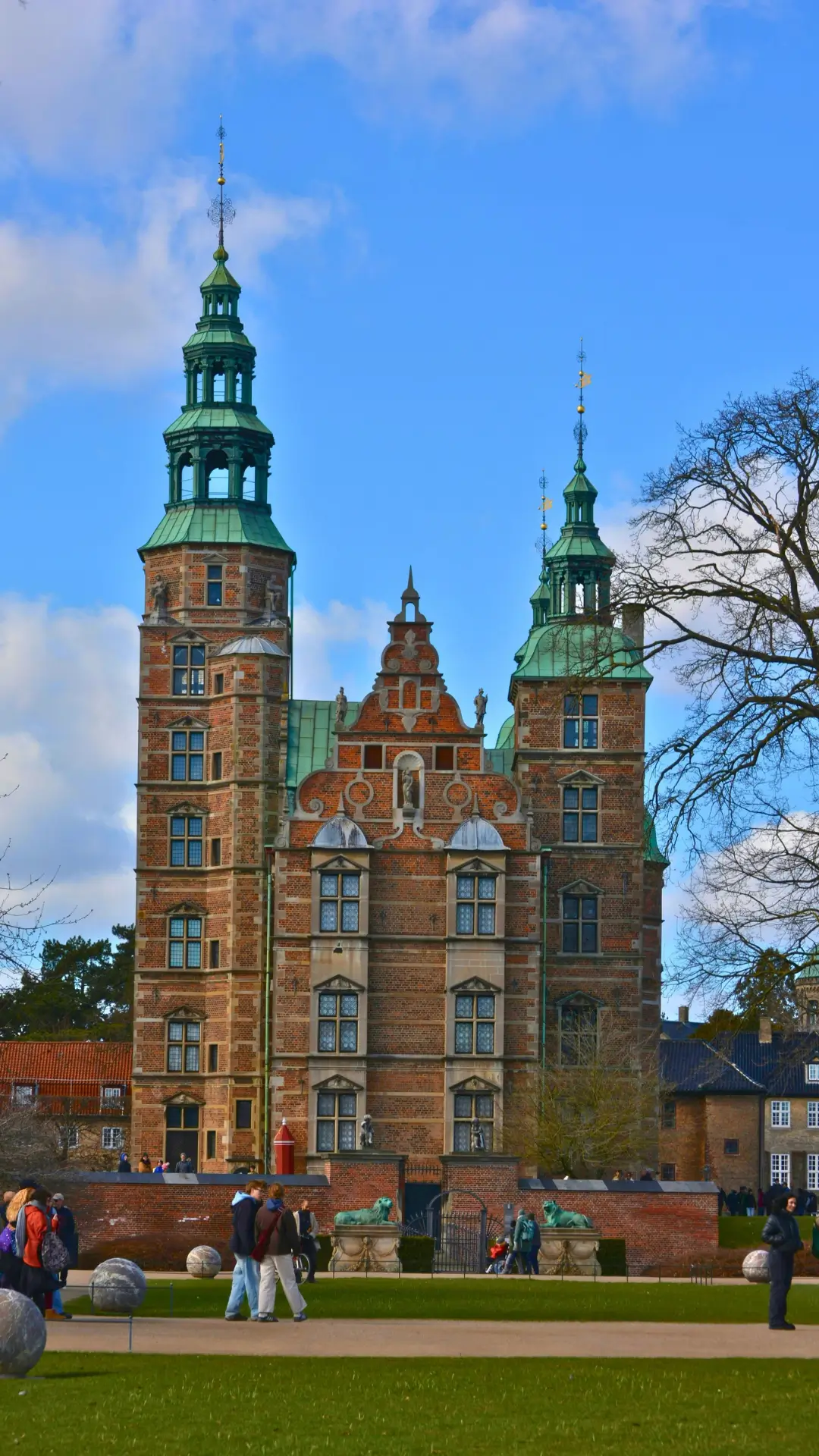 Colorful Copenhagen waterfront buildings in Denmark