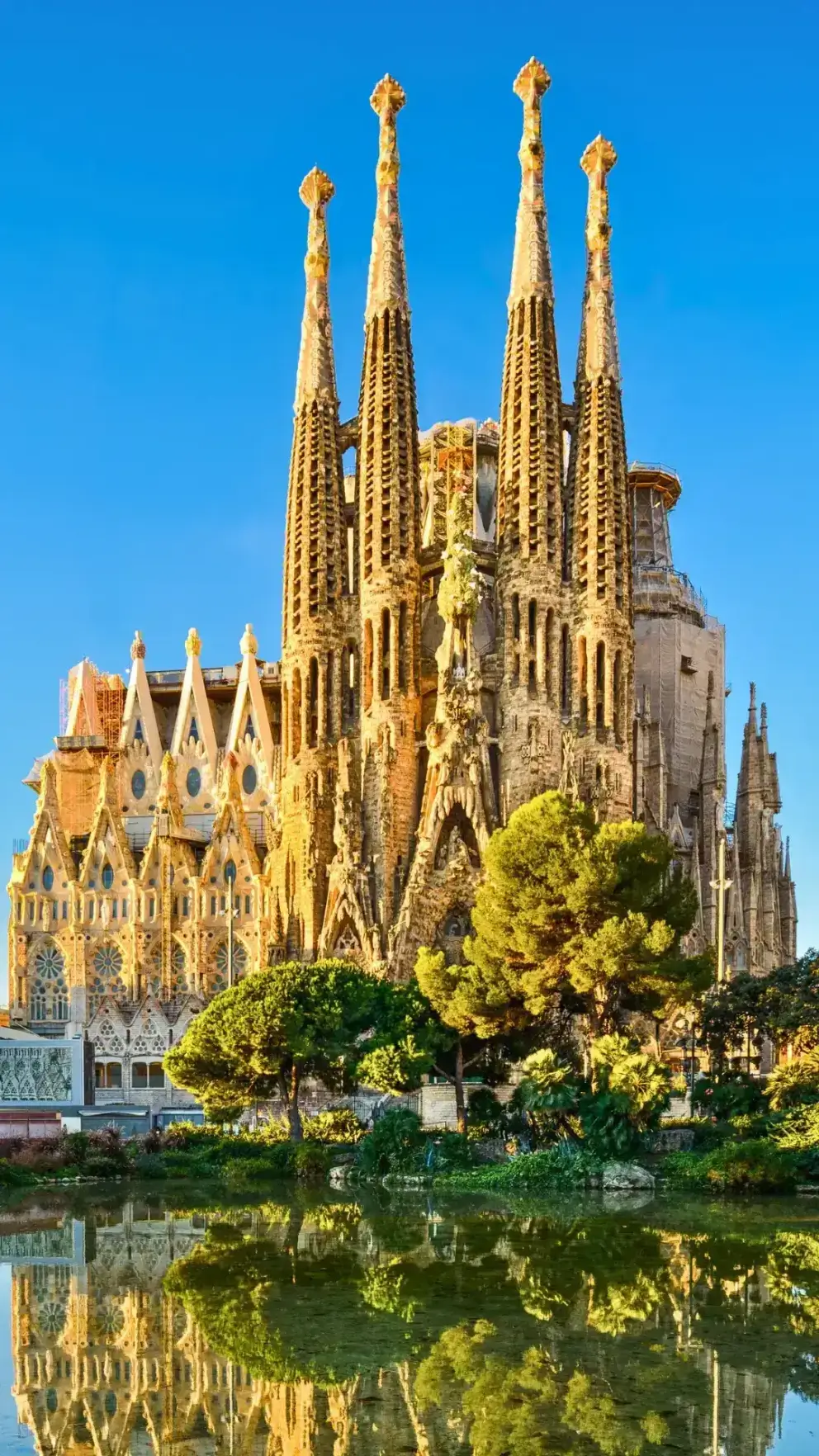 Spanish architecture and coastline